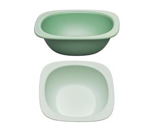 NIP eat Green Organic Bowl Baby from 4 Months, Melamine and BPA Dishwasher and Microwave Safe: 2 Pieces - Green