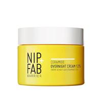 Nip+Fab Ceramide Fix Overnight Cream 12% 50 ml, Luxurious Skin Barrier Replenisher, Elastin Production Support, Giving Your Skin a Firmer, More Youthful Appearance, with Azelaic Acid and Biolin