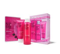 Nip + Fab Clear The Decks Kit - 3-Step Salicylic Acid Skincare Set for Blemish-Prone Skin - Includes Gel Cleanser, Facial Scrub & Sheet Mask - With Allantoin & Hyaluronic Acid