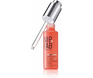 Nip+Fab Dragon's Blood Hyaluronic Fix Shot | 30 ml | Delivering Optimum Hydration for Plumper and Fresh Complexion Look | Vegan & Cruelty-Free