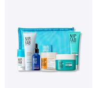 Nip + Fab Exfoliate & Hydrate Gift Set | Smooth Texture and Boost Glow with Glycolic acid | Glycolic Scrub, Concentrate, Pads | Hyaluronic Cream