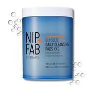 Nip+Fab Glycolic Acid Fix Daily Cleansing Pads for Face with Hyaluronic Acid | Witch Hazel | Exfoliating Resurfacing AHA Facial Cleanser Pad | 100