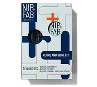 Nip+Fab Glycolic Fix 3 Piece Starter Kit | Contains Cleansing Fix, Scrub, Extreme Bubble Mask | Exfoliating | Skin Soothing and Refreshing | Peeling | Glow Boost | Vegan & Cruelty Free