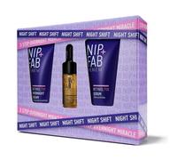 NIP+FAB Night Shift Gift Set, Contains 3 Large Deluxe Sized Products, Retinol Fix Concentrate 10ml, Retinol Fix Serum 20ml, Retinol Fix Overnight Cream 20ml, Stocking Filler