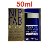 Nip + Fab Retinol Fix Restorative Day Cream Post-Treatment Retinol Face Cream with Hyaluronic Acid and Panthenol and bisabolol, Anti-Aging Daytime Facial Moisturizer, 50 ml