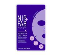 Nip + Fab Retinol Fix Sheet Mask for Face with Coconut Water, Edelweiss Flower Extract, Hydrating Gel Facial Mask for Refining Minimizing Pores, 24ml