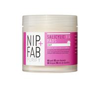 Nip + Fab Salicylic Acid Fix Day Pads for Face with Aloe Vera, Exfoliating Facial Pad BHA Exfoliant for Skin Hydration Acne Breakouts Refining Pores