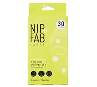 Nip+Fab Teen Skin Spot Patches, 30 Patches, Perfect for Blemish-Prone Teenage Skin, Anti-Spots with Salicylic Acid, Witch Hazel and Wasabi Extract, Face Skin Exfoliating, Calming