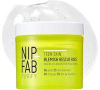 Nip + Fab Teen Skin Fix Zero Breakout Rescue Face Pads with Salicylic Acid, Wit
