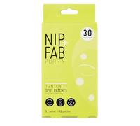 Nip+Fab Teen Skin Spot Patches, 30 Patches, Perfect for Blemish-Prone Teenage Skin, Anti-Spots with Salicylic Acid, Witch Hazel and Wasabi Extract, Face Skin Exfoliating, Calming