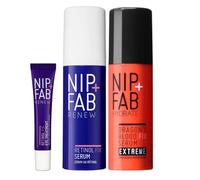 Nip+Fab Ultimate Retinol & Dragon's Blood Fix Extreme Bundle: Eye Treatment, Serum Extreme & Dragon's Blood Serum for Age-Defying Skin