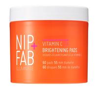 Nip + Fab Vitamin C Fix Brightening Pads for Face, Facial Pad with Anti-Aging Pomegranate and Coffee Seed Extract to Brighten Even Tone Skin, 60 Pads,