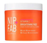 Nip + Fab Vitamin C Fix Brightening Pads for Face, Facial Pad with Anti-Aging Pomegranate and Coffee Seed Extract to Brighten Even Tone Skin, 60 Pads, 80 ml