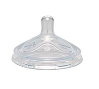 NIP First Moments Wide Neck Silicone Suction Hole Size S: Slow Flow Modelled on Mother Breast