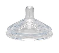nip First Moments Wide Neck Silicone Teat, Suction Hole Size L: Fast Drinking Flow, Modelled on Mother's Breast, Pack of 1