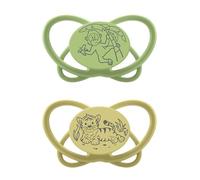nip Green My Butterfly Dummy: Dummy Made from Sustainable raw Materials, Extra-Flat Silicone Teat - Nursing Friendly and Orthodontic. Green Size 1 (0-6 Months)