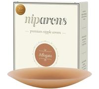 Niparons Nipple Covers - Premium Invisible Adhesive Reusable Silicone Nipple Covers (Affogato, 8cm)