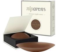 Niparons Premium Nipple Covers - Invisible Adhesive Sticky Bra Pasty Nip Covers - Reusable Silicone Stick On Bra Pasties (Cocoa Truffle, 10cm)