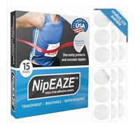 NipEaze - The Original Sports Nipple Covers - Patented & Proven - Chafing Prevention for Men and Women, 1pack, Size Regular, 30Pcs (15pairs)