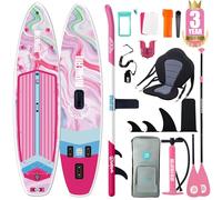 Niphean (Extra Large) Inflatable Paddle Board, SUP for 2+1 People/Family, Stand Up Paddle Board with (Beginner Friendly) StabilTrac™ Fin, Waterproof Phone Pouch, Paddle Boards for Adults, Gift Ideas