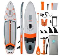 Niphean (Extra Large) Inflatable Paddle Board, SUP for 2+1 People/Family, Stand Up Paddle Board with (Beginner Friendly) Balanced Wing, Waterproof Phone Pouch, Paddle Boards for Adults, Gift Ideas