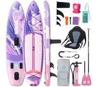Niphean (Extra Large) Inflatable Paddle Board, SUP for 2+1 People/Family, Stand Up Paddle Board with (Beginner Friendly) StabilTrac™ Fin, Waterproof Phone Pouch, Paddle Boards for Adults, Gift Ideas