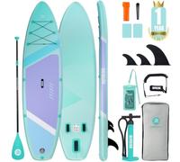 Niphean Inflatable Paddle Board with Accessories 10'6''/7'6''Stable SUP | 450 lbs Capacity, Hardshell Stand Up Paddle Board, Anti-Slip, Repair Kit, Adults Youth Beginner Men Women Yoga