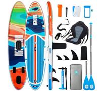 Niphean Inflatable Paddle Boards for Adults with All Accessories, 320cm Stand Up Paddle Board for All Skill Levels, SUP with 200kg Weight Capacity for 2 People, Inflatable Paddleboard with Seat