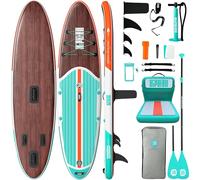 Niphean Inflatable Paddle Boards for Adults with All Accessories, 320cm Stand Up Paddle Board for All Skill Levels, SUP with 200kg Weight Capacity for 2 People, Inflatable Paddleboard with Seat