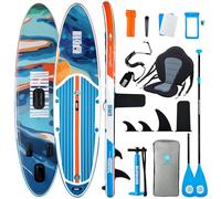 Niphean Inflatable Paddle Boards for Adults with All Accessories, 320cm Stand Up Paddle Board for All Skill Levels, SUP with 200kg Weight Capacity for 2 People, Inflatable Paddleboard with Seat