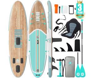 Niphean Inflatable Paddle Boards for Adults with All Accessories, 320cm Stand Up Paddle Board for All Skill Levels, SUP with 200kg Weight Capacity for 2 People, Inflatable Paddleboard with Seat