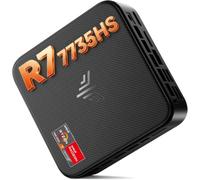 NiPoGi E3B Mini PC AMD Ryzen 7 7735HS(up to 4.75GHz 8C/16T) Mini Computer 24GB LPDDR5 1TB SSD Mini PC Windows 11 Pro Radeon 680M Graphics/4K Triple Display/WiFi 6/BT5.2/HDMI+DP+Type C/Office/Gaming