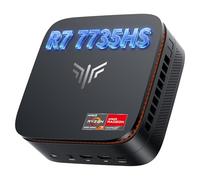 NiPoGi Hyper H1 Mini Gaming PC AMD Ryzen7 7735HS(Βeat 6800,8C/16T, Max 4.75GHz), Mini Computer Windows 11 Pro 16GB DDR5+512GB 5500MHz M.2SSD, Mini Pc 4K Triple Display/2.5Gbps LAN/WiFi6/BT/Type-C