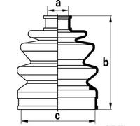 HERTH+BUSS JAKOPARTS J2883004 Bellow Set, drive shaft