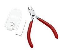 Nippers for Gundam TOF-1901, Sharp Single-Edge Precision Model Nippers with Red Plastic Handles, Includes Hex Wrench, Suitable for Gunpla and Hobby Projects, Designed for Clean Precise Cuts