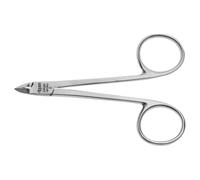 nippes Solingen, Cuticle Nippers Length Cuticle Scissors Nickel-Plated Steel Cuticle Nippers Extra Fine Cuticle Nippers Made in Germany, Silver, 8 cm (Pack of 1)