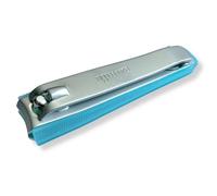 nippes Solingen Nail Clippers, with Practical Nail Catcher, Length 8 cm, Toenail Clippers, Nail Care Clippers for Thick Nails, Blue