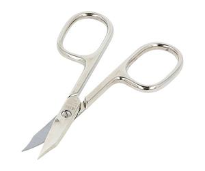 nippes Solingen, Nail scissors, cuticle scissors for manicure, nickel-plated steel, rust-proof, 9 cm length, cuticle scissors, extra fine nail scissors, silver