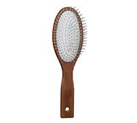 nippes Solingen Pneumatic Hair Brush, Beech Wood Handle, Double Head Steel Pins