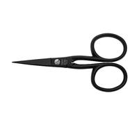 nippes Solingen Professional Weaver Scissors Made of Stainless Steel, Black, 11 cm, Textile Scissors with Curved, Fine Tip, Removal of Small Threads, Open Seams Cleanly