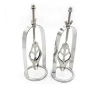 Nipple Clamps Breast Clip Rack Compactor Steel Breast Bondage Hard Tit Restraints Slave BDSM Kink Toy Multiple Styles (C)