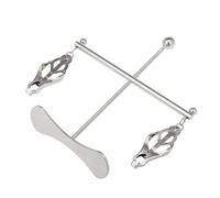Nipple Clamps Breast Clip Rack Compactor Steel Breast Bondage Hard Tit Restraints Slave BDSM Kink Toy Multiple Styles (D)