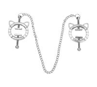 Nipple Clamps with Chain - Adjustable Nipple Toys for Sex Play, Adult Sex Toys, Weighted Nipple Clips & BDSM Accessories for Women and Men (Clamps)