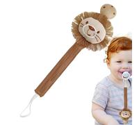 Nipple Clip Holder, Toddler Burp Cloths Strap Hold, Animal Shapes Anti-Lost Toddler Pacifier Clips Toddler Nipple Strap for Pacifier, Teether, Hiccup Towel
