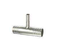 Nipple Connector Pipe Fitting Barb,1pc 6 8 10 12 14 16 19 20 25 32 38-51mm Hose Reducer Tee 3 Ways Splitter 304 Stainless Steel Hosetail Coupler(38-32-38mm)