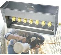 Nipple Piglet Feeding Device - 10/14 Stainless Steel Milk Feeder with Constant Temperature, 4/5.3 Gallon, Includes Cover