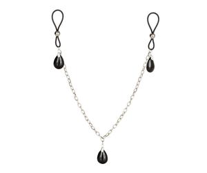 Nipple Play Non Piercing Nipple Chain Jewellery Onyx