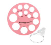 Nipple Ruler - Nipple Measuring Tool, Nipple Flange Size Measurement | Silicone Nipple Flange Measuring Tool with 1.5m Ruler 13 Holes and Milim Scale