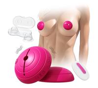 Nipple Sex Toys - Clamp-Sucker Combo, Nipple Vibrator Lightweight Wearable Vibrating Nipple Clamps, Remote Control Vibrators, BDSM Couples & Women Sex Toy, Female Pleasure Adult Toys