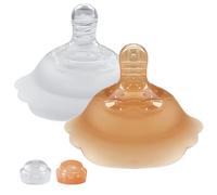 Nipple Shield for Breastfeeding, Reusable Silicone Nursing Covers, Soft Protective Nipples, Safe Material, Clear Pack of 2, Soothing Relief at Home, Nursery,